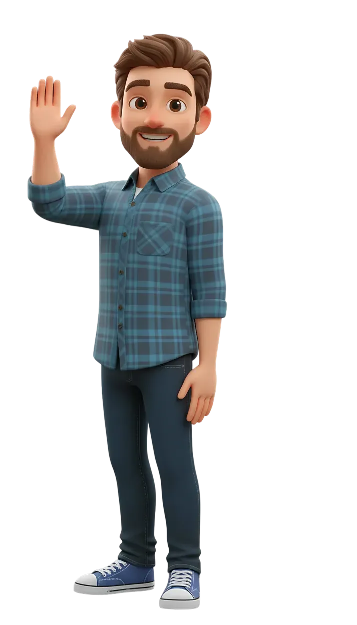 Man waving